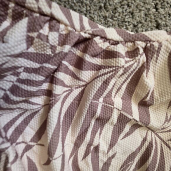 NWT Size Small Kona Sol 1 Piece Swimsuit Beige Brown Strapless Adjustable Padded - Picture 9 of 9